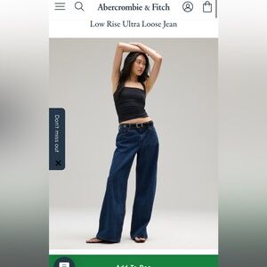 abercrombie low rise ultra loose